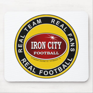 IRON CITY;チーム、フ実在ァン実在、サッカー実在チーム マウスパッド