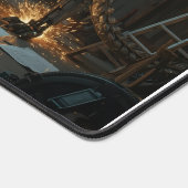 Iron Fang – Cyber Beast Gaming Mousepad デスクマット (コーナー)