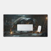 Iron Fang – Cyber Beast Gaming Mousepad デスクマット (キーボード&マウス)