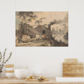 Iron Forge on the River Kent, Westmorland - Sandby ポスター (キッチン)