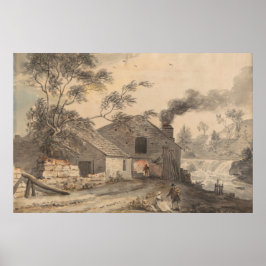 Iron Forge on the River Kent, Westmorland - Sandby ポスター
