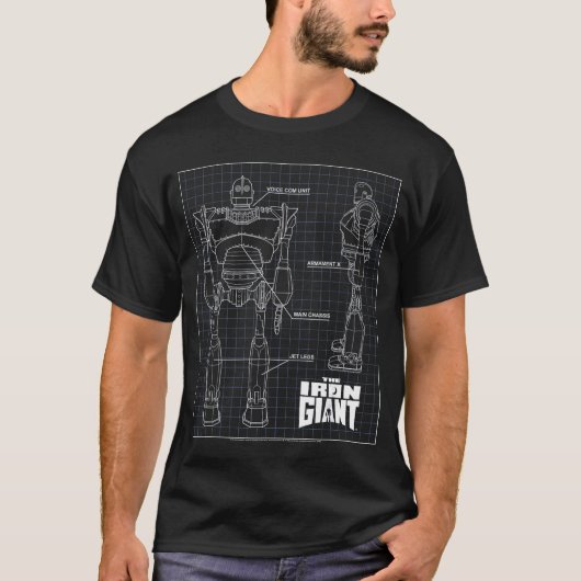 Iron Giant Schematic family Tシャツ (正面)