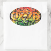 Iron Lion Zion - M1 楕円形シール (バッグ)