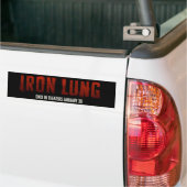IRON LUNGステッカー バンパーステッカー (トラック上)