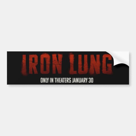 IRON LUNGステッカー バンパーステッカー (正面)