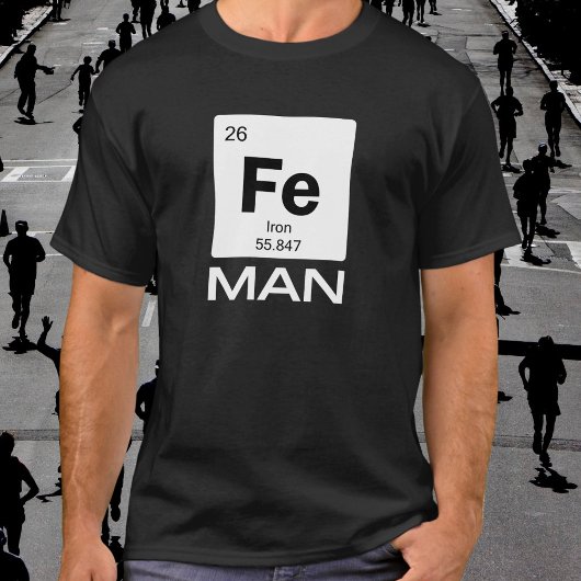 Iron Man | Periodic Table of Elements Symbol Tシャツ