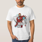 Iron man X la casa de papel Tシャツ (正面)