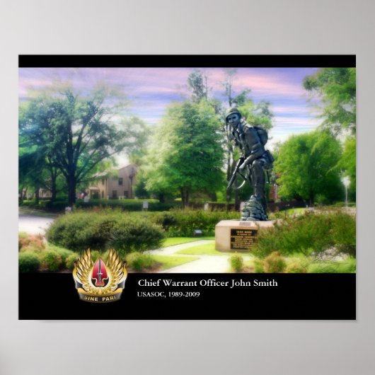 Iron MikeとUSASOC Sine Pari (カスタマイズ) ポスター (正面)