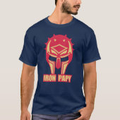 iron_papy_casque_armure_ironpapy_cask_medieval tシャツ (正面)