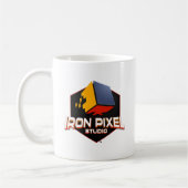 Iron Pixel Full Logo Mag コーヒーマグカップ (左)