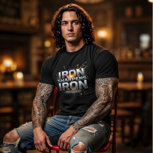 Iron Sharpens Iron トライブレンドTシャツ