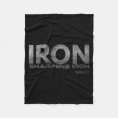 Iron Sharpens Iron  フリースブランケット (正面)