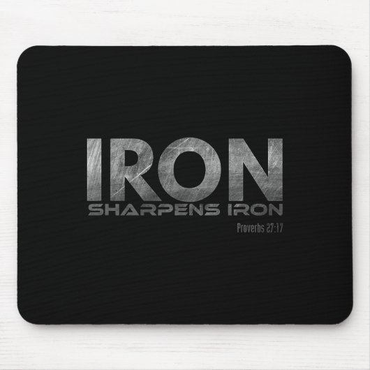 Iron Sharpens Iron マウスパッド (正面)