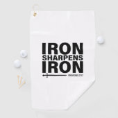 Iron Sharpens Iron White ゴルフタオル (インサイチュ)