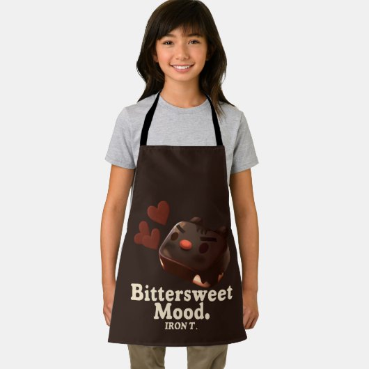 Iron T Bittersweet Mood: Dark Chocolate Cake Art エプロン (インサイチュ)