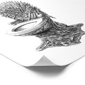 Iron Throne Toilet – Funny Game of Thrones ポスター (角)