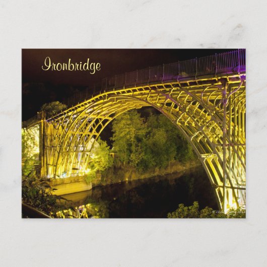 Ironbridge in Lightsポストカード ポストカード (正面)