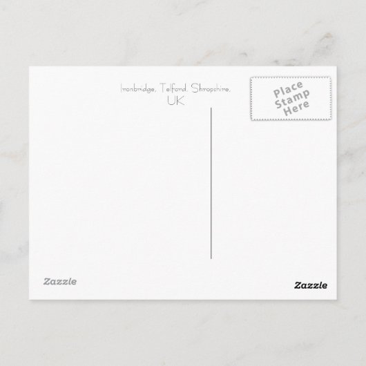 Ironbridge、Telford、Shropshire、英国 ポストカード (裏面)