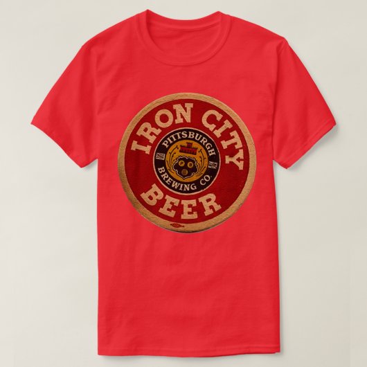 IronCityBeerPittsburghBrewingCo T Tシャツ (デザイン正面)
