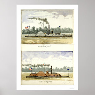 Ironclad Eastport by D.M.N. Stouffer 1864 ポスター