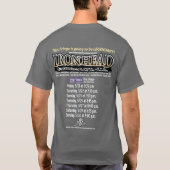 Ironheadの最終的なワイシャツ-ショー情報の背部を持っています Tシャツ (裏面)
