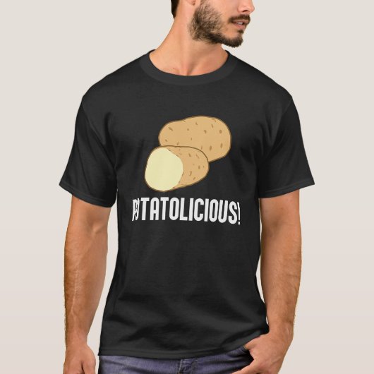 Ironic Potatoe Quote Hobby Chef Potatolicious Tシャツ (正面)