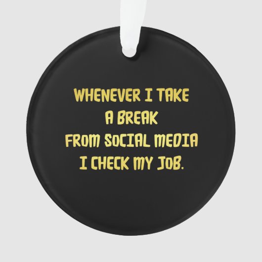 Ironic Workplace Priorities オーナメント (正面)