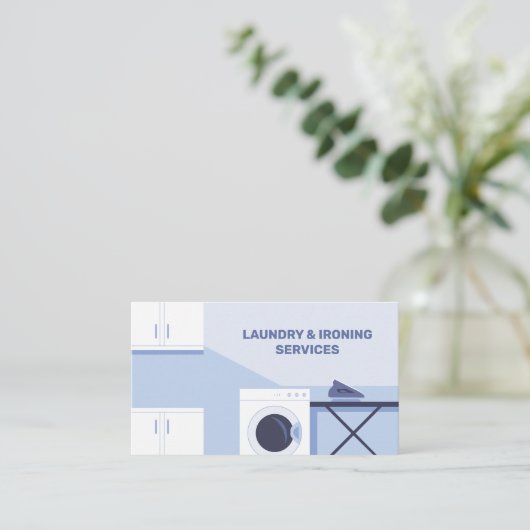 Ironing & Laundry 名刺 (スタンド正面)