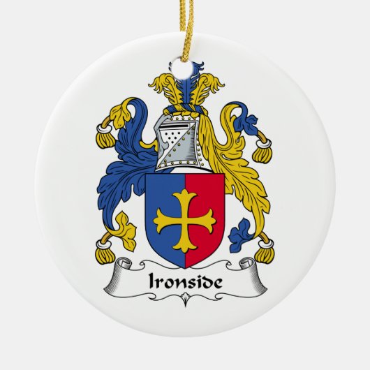 Ironsideの家紋 セラミックオーナメント (正面)