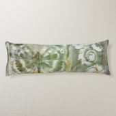 Ironworkのゲートが付いている緑の蝶差込み ボディピロー (裏面)