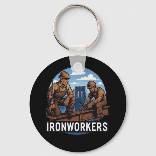 Ironworkers / Bridge Builders and Skyscrapers キーホルダー (正面)