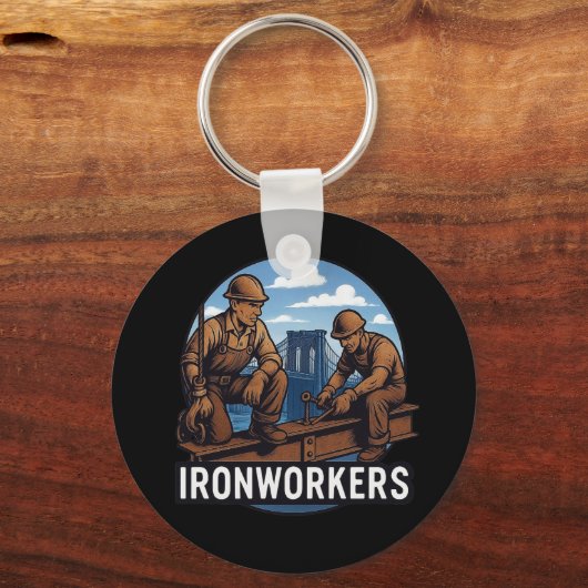 Ironworkers / Bridge Builders and Skyscrapers キーホルダー (裏面)