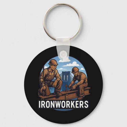 Ironworkers / Bridge Builders and Skyscrapers キーホルダー (裏面)