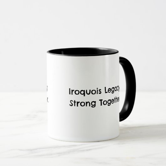 Iroquois custom Typography Coffee マグカップ (正面右)