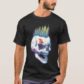 Iroquois Skeleton Scull Punk Rocker Halloween Part Tシャツ (正面)