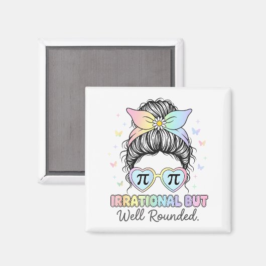 Irrational But Well Round Pi Number Math Teacher M マグネット (正面/裏面)