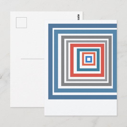 Irregular Squares ポストカード (正面/裏面)