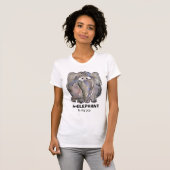 irrELEPHANT to my joy cartoon T Shirt Tシャツ (正面フル)