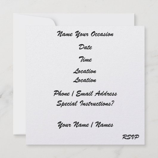  irresistible誘惑 - SRF 招待状 (裏面)