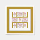 irresistible アイスクリームリコリス ｎ キャラメル スタンダードカクテルナプキン (正面)