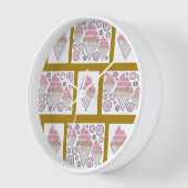 irresistible アイスクリームリコリス n キャラメル 壁時計 (傾斜)