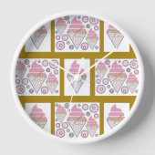 irresistible アイスクリームリコリス n キャラメル 壁時計 (正面)