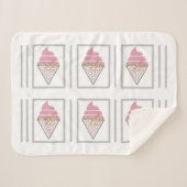 irresistible アイスクリーム シェルパ ブランケット (正面(横))