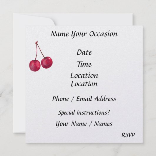  irresistible ice cream - SRF 招待状 (裏面)