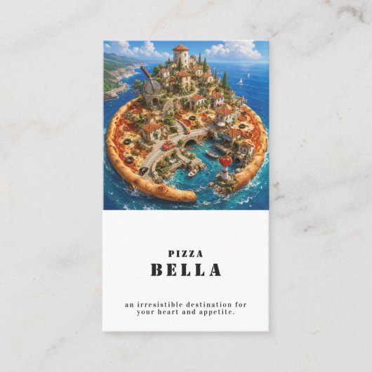 Irresistible Island - Italian Pizza Bella Shop  名刺 (正面)