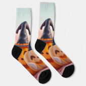 Irresistible Pumpkin Socks – Cute Halloween Magic ソックス (右)