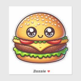 irresistibly cute yummy burger シール