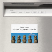 Irreverent Easter Island Tourist Refrigerator マグネット (インサイチュ (食洗機))