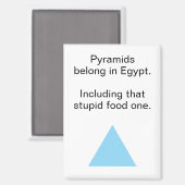 Irreverent Food Pyramid Egypt Refrigerator マグネット (正面/裏面)