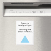 Irreverent Food Pyramid Egypt Refrigerator マグネット (インサイチュ (食洗機))